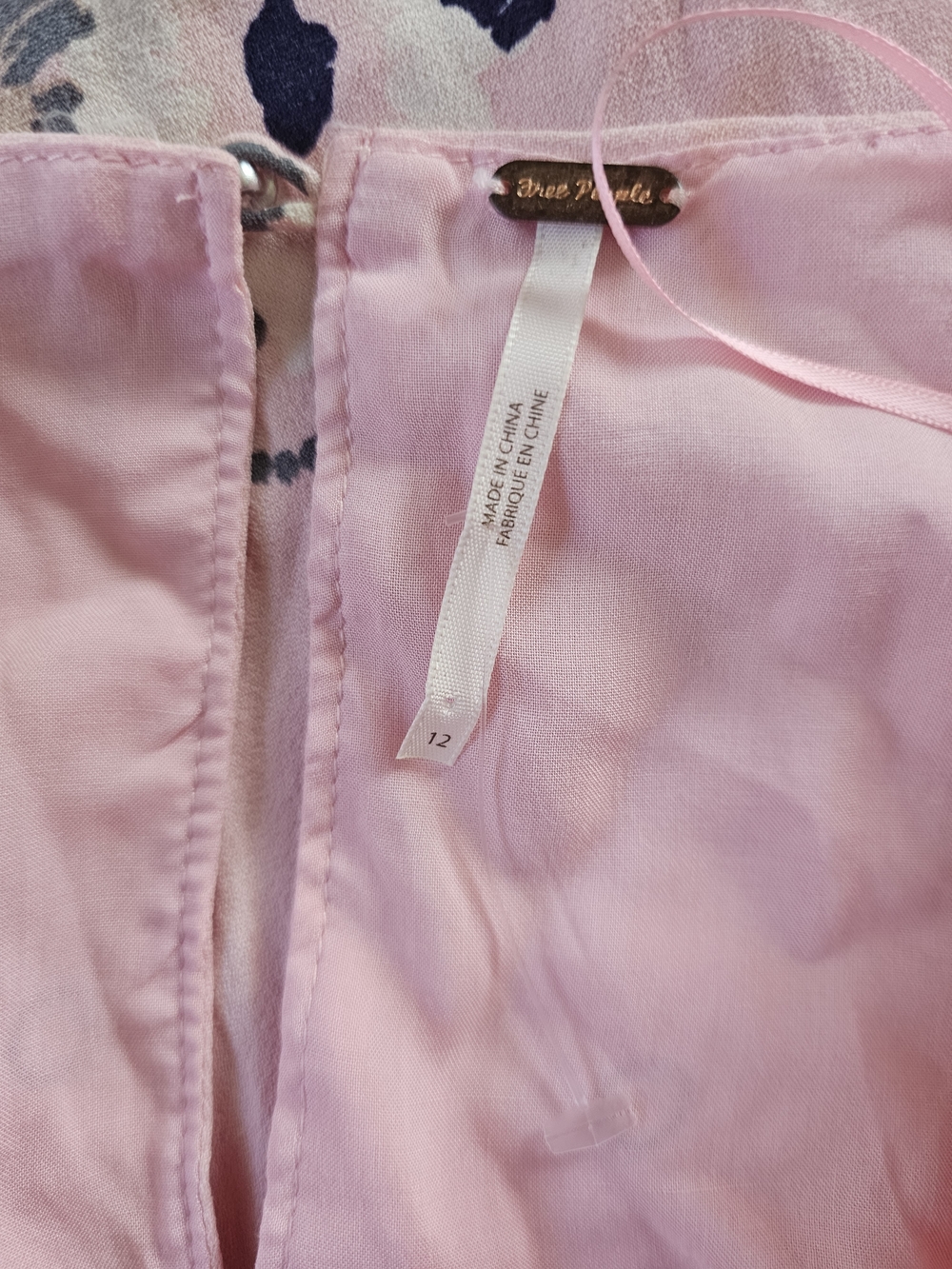 Free People Pink Floral Long Sleeve Mini Dress - Picture 8 of 10